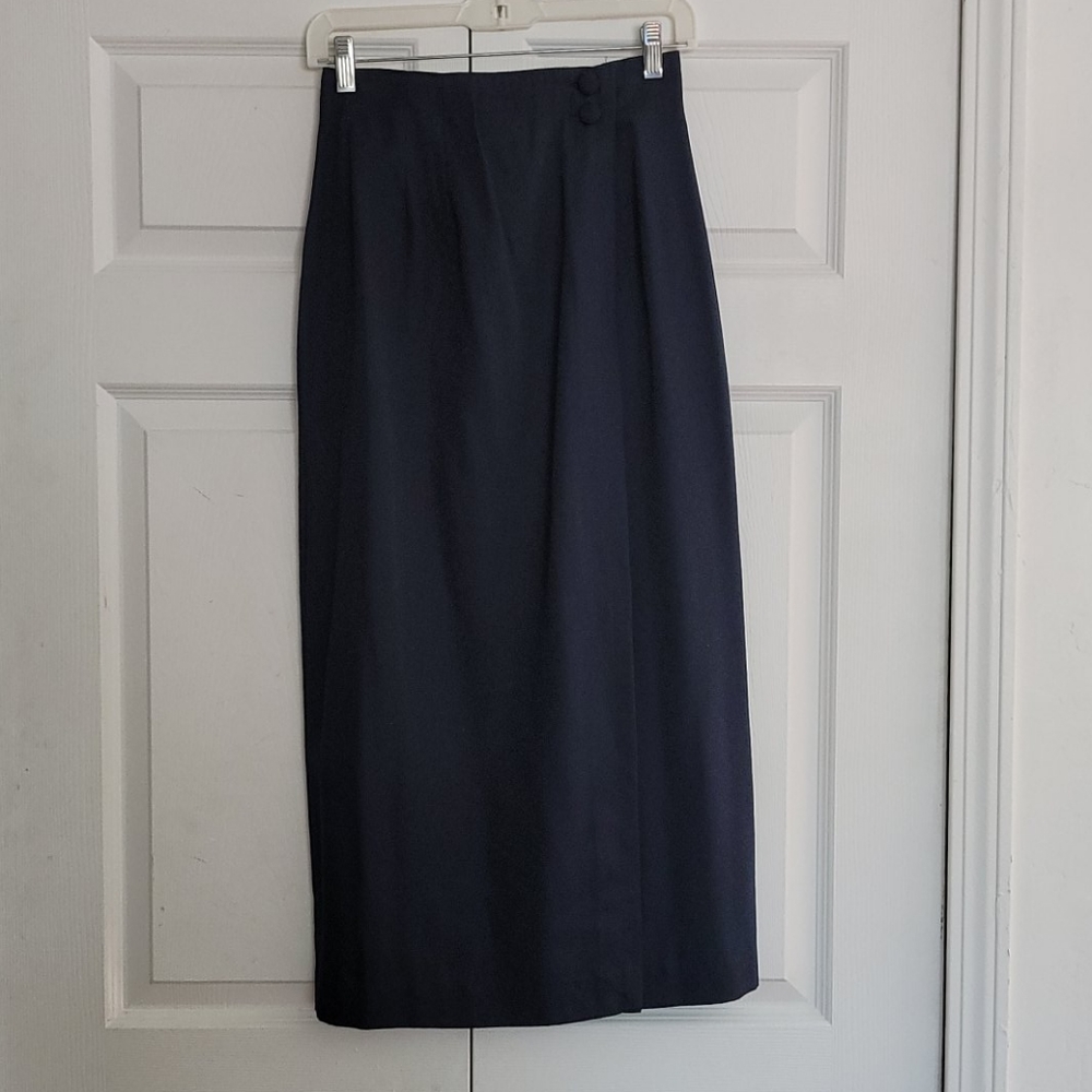 🔥 2/$15 Navy Blue Wrap Skirt